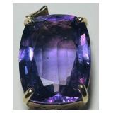 14KT GOLD AMETHYST PENDANT 4.70GRS