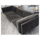 B1 - GREY UPHOLSTERED SOFA