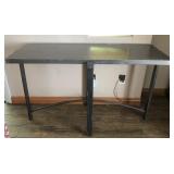 11 - METAL TOP TABLE 48X18X30
