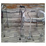 11 - TWO WALKERS & CANE (C6)