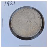 1921 - MORGAN SILVER DOLLAR (#8)