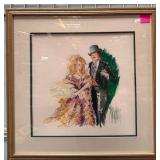 11 - "BOMBAY CLUB" FRAMED LITHOGRAPH 31X31