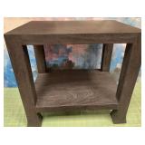 11 - NEW MODERN WOODEN END TABLE 24X26