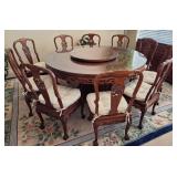 S1 - ROUND DINING TABLE WITH TEN CHAIRS (L41)