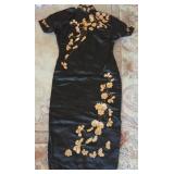 S1 - BLACK SILK WOMENS DRESS(L223)