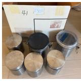 S1 - STAINLESS STEEL STORAGE CANISTER SET