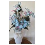 S1 - DECORATIVE VASE WITH FAUX FLOWERS (L77)