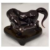 513 - BLACK HORSE FIGURINE WITH BASE (T30)