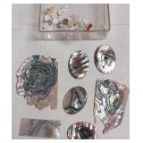 513 - LOT OF ABALONE SHELL PIECES (M172)