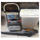 513 - POWER BLOWER, POWER TOOL, STEP LADDER