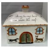 513 - CERAMIC DOG TREAT JAR (T117)