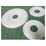 513 - LOT OF THREE DECORATIVE CEILING MEDALLIONS