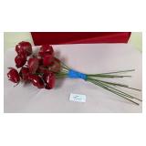 513 - METAL SCULPTED RED POPPIES (T111)