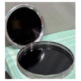 513 - LOT OF METAL SERVING TRAYS  (M69)