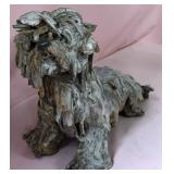 513 - SCULPTED "SPAGHETTI"CLAY DOG FIGURINE (T326)