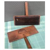 513 - LOT OF 2 VINTAGE COTTON TEXTILE BRUSHES