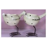 513 - LOT OF 2 DECORATIVE BIRD VOTIVES (T337)