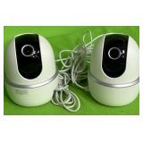 513 - PAIR LOREX 2K PAN-TILT INDOOR WIFI CAMERAS