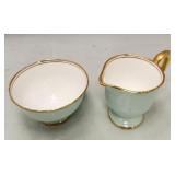 513 - CROWN STAFFORDSHIRE CREAMER & SUGAR(T187)