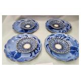 513 - LOT OF BLUE & WHITE PORCELAIN DISHES (T184)