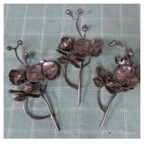 513 - LOT OF METAL NAPKIN RINGS (T354)