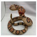 513 - RESIN COILED RATTLESNAKE SCULPTURE