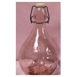 513 - VINTAGE GLASS BOTTLE W/ WIRE BAIL CLOSURE