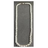 542 - BEADED NECKLACE W/ STERLING SILVER CLASP (D5