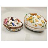 513 - TWO PORCELAIN EGG BOXES (T66)