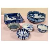 513 - LOT OF BLUE & WHITE CERAMIC BOWLS (T161)