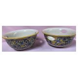 513 - 2 CERAMIC BERRY COLANDERS (T253)