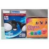 513 - SECURITY LIGHT & FITNESS BALL (M151)