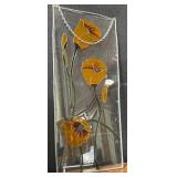 513 - POPPIES STAINED GLASS PANEL (SM26)