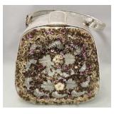 513 - VINTAGE BEADED EVENING BAG (T149)