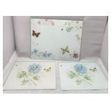 513 - THREE LENOX BUTTERFLY MEADOWS CUTTING BOARDS