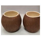 513 - TWO TRAIDER VIC "COCONUT" COCKTAIL CUPS (T22