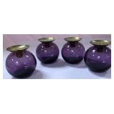 513 - SET OF FOUR CANDLE HOLDERS (T339)