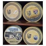 S3 - COLLECTION OF VGK HOCKEY PUCKS (B10)
