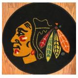 S3 - NHL BLACKHAWKS FLOOR MAT 26"DIA (B18)