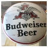 S3 - BUDWEISER BEER WALL SIGN 14"DIA (A153)