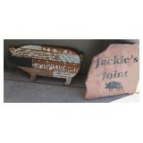 S1 - FOLK ART PIG & SLATE "JACKIE