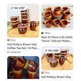S1 - SAKURA DISHWARE SOUP POT W/ CUPS SET, BOWLS