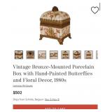 S1 - DECORATIVE PORCELAIN BOX WITH LID (L59)