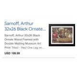 S1 - POKER PLAYER DOGS ART FRAMED (L28)