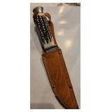 S1 - SOLINGEN HUNTING KNIFE W/ SHEATH (GERMANY)