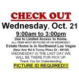 AUCTION PICK UP DAY & HOURS