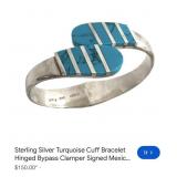 S1 - STERLING SILVER CUFF BRACELET (E51)