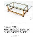 S1 - GLASS TOP COFFEE TABLE (L58)