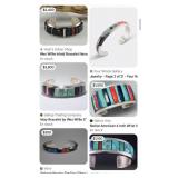 S1 - STERLING SILVER & STONE CUFF BRACELET (E50)