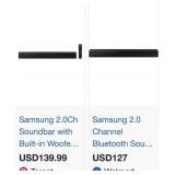 S1 - SAMSUNG SOUND BAR WITH REMOTE (L32)